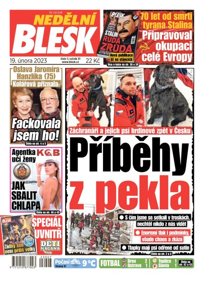 E-magazín Nedělní Blesk - 19.2.2023 - CZECH NEWS CENTER a. s.