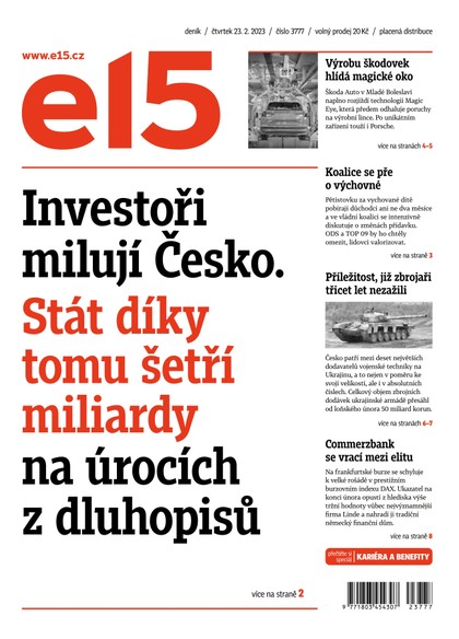 E-magazín E15 - 23.2.2023 - CZECH NEWS CENTER a. s.