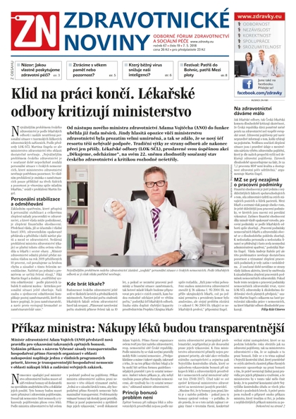 E-magazín Ze Zdravotnictví 19/2018 - A 11 s.r.o.