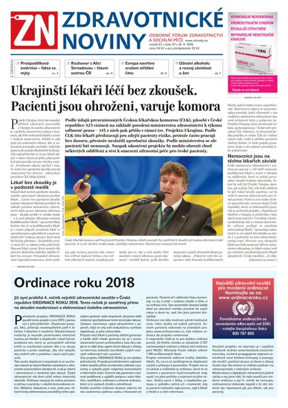 E-magazín Ze Zdravotnictví 37/2018 - A 11 s.r.o.