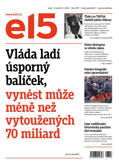 E-magazín E15 - 23.3.2023 - CZECH NEWS CENTER a. s.