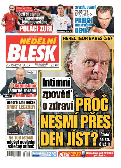 E-magazín Nedělní Blesk - 26.3.2023 - CZECH NEWS CENTER a. s.