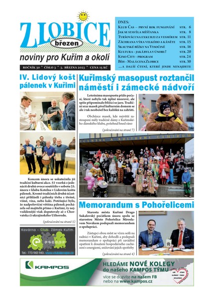 E-magazín Zlobice – noviny pro Kuřim a okolí 3/2023 - Noviny Zlobice