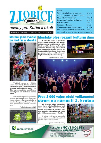 E-magazín Zlobice – noviny pro Kuřim a okolí 4/2023 - Noviny Zlobice