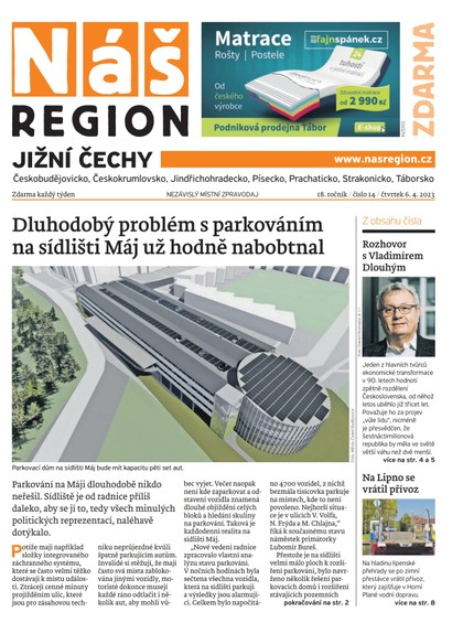 E-magazín Náš Region - Jižní Čechy 14/2023 - A 11 s.r.o.