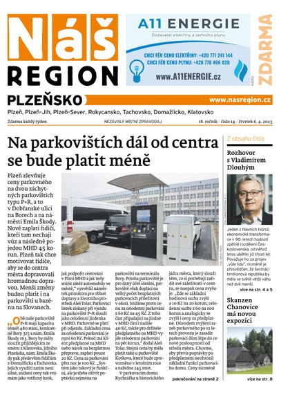 E-magazín Náš Region - Plzeňsko 14/2023 - A 11 s.r.o.