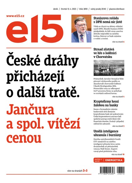 E-magazín E15 - 13.4.2023 - CZECH NEWS CENTER a. s.