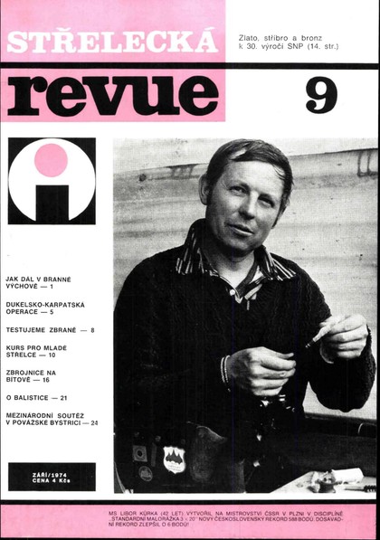 E-magazín Střelecká revue Archiv 9/1974 - Pražská vydavatelská společnost