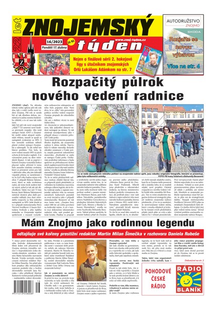 E-magazín Znojemský týden 16/2023 - Znojemský týden