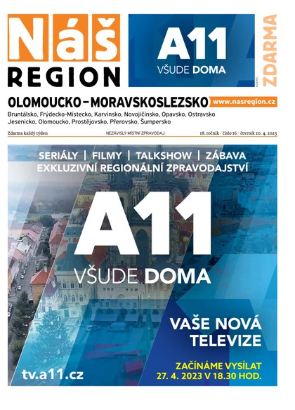 E-magazín Náš Region - Olomoucko/Moravskoslezsko 16/2023 - A 11 s.r.o.