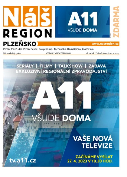 E-magazín Náš Region - Plzeňsko 16/2023 - A 11 s.r.o.