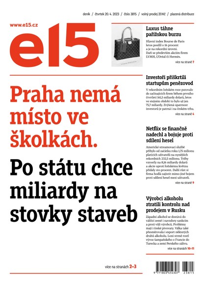 E-magazín E15 - 20.4.2023 - CZECH NEWS CENTER a. s.