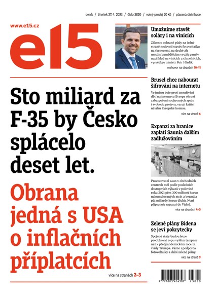 E-magazín E15 - 27.4.2023 - CZECH NEWS CENTER a. s.