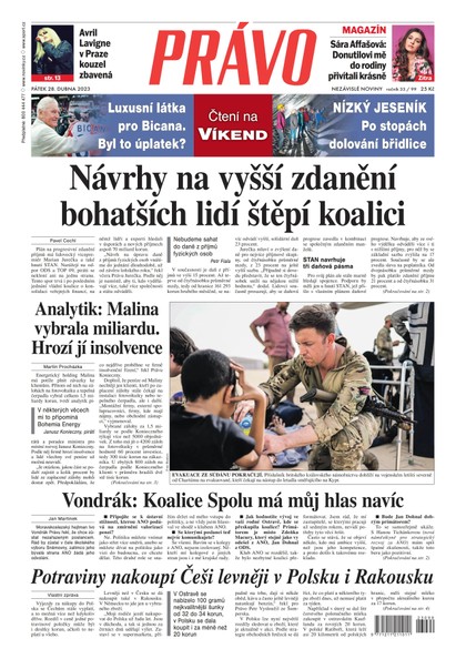 E-magazín Deník Právo - 28.4.2023 - Borgis, a.s.