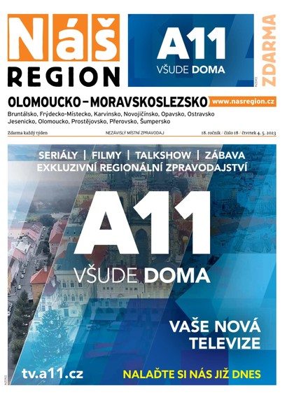 E-magazín Náš Region - Olomoucko/Moravskoslezsko 18/2023 - A 11 s.r.o.