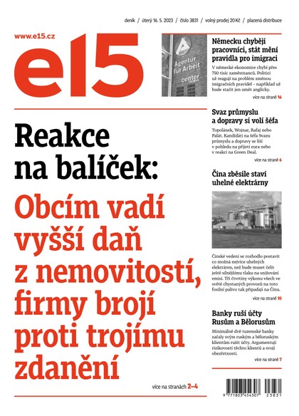 E-magazín E15 - 16.5.2023 - CZECH NEWS CENTER a. s.