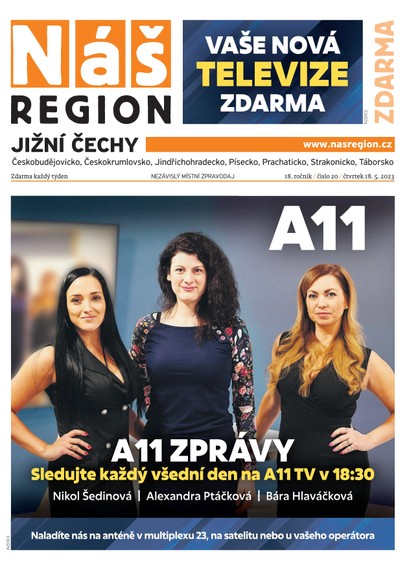 E-magazín Náš Region - Jižní Čechy 20/2023 - A 11 s.r.o.