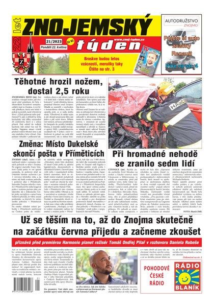 E-magazín Znojemský týden 21/2023 - Znojemský týden