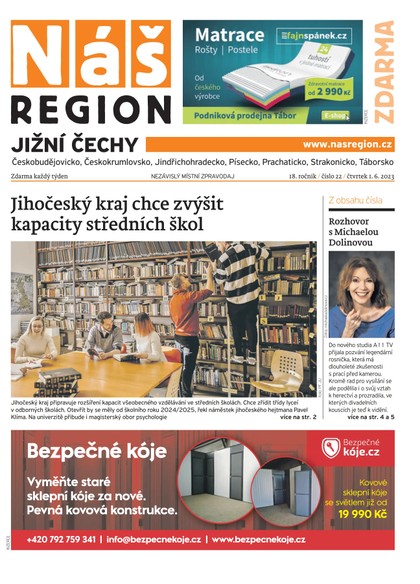 E-magazín Náš Region - Jižní Čechy 22/2023 - A 11 s.r.o.