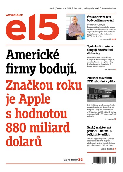 E-magazín E15 - 14.6.2023 - CZECH NEWS CENTER a. s.