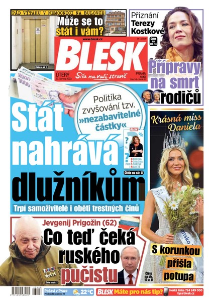 E-magazín Blesk - 27.6.2023 - CZECH NEWS CENTER a. s.