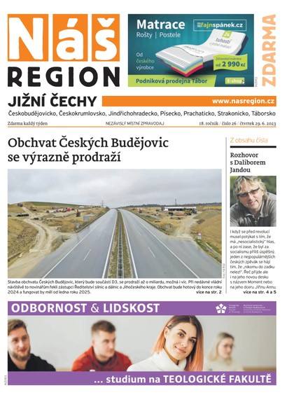 E-magazín Náš Region - Jižní Čechy 26/2023 - A 11 s.r.o.