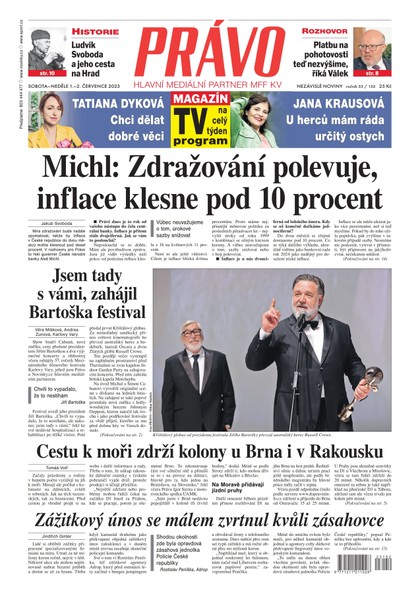 E-magazín Deník Právo - 1.7.2023 - Borgis, a.s.