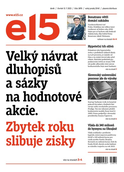 E-magazín E15 - 13.7.2023 - CZECH NEWS CENTER a. s.