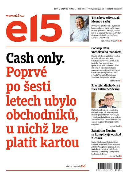 E-magazín E15 - 18.7.2023 - CZECH NEWS CENTER a. s.