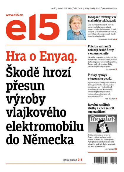 E-magazín E15 - 19.7.2023 - CZECH NEWS CENTER a. s.