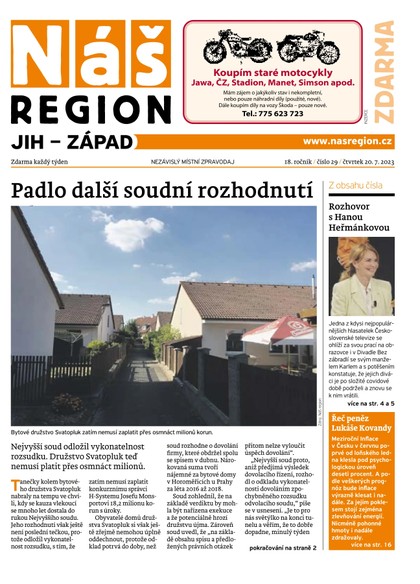 E-magazín Náš Region - Jih 29/2023 - A 11 s.r.o.