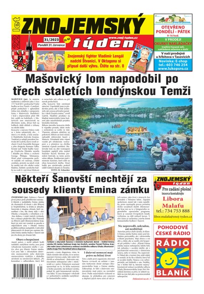 E-magazín Znojemský týden 31/2023 - Znojemský týden