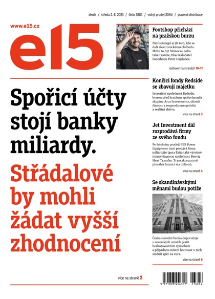 E-magazín E15 - 2.8.2023 - CZECH NEWS CENTER a. s.