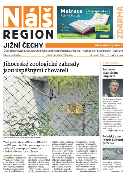 E-magazín Náš Region - Jižní Čechy 31/2023 - A 11 s.r.o.