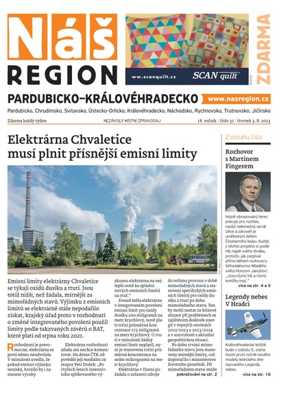 E-magazín Náš Region - Pardubicko/Královéhradecko 31/2023 - A 11 s.r.o.