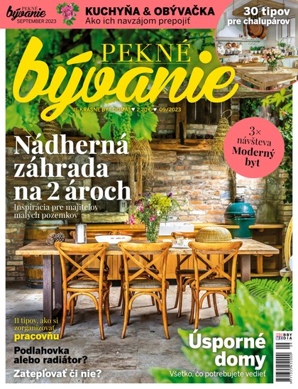 E-magazín Pekné bývanie 2023 09 - Hobby Media