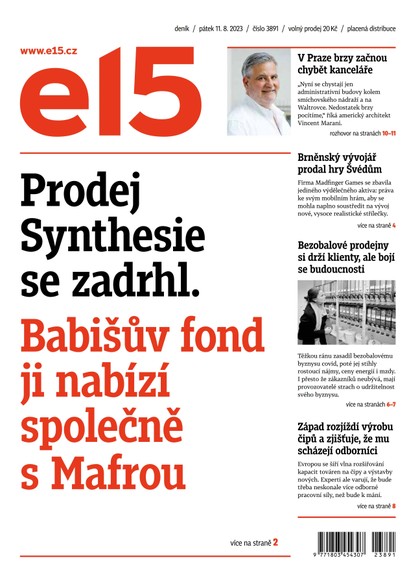 E-magazín E15 - 11.8.2023 - CZECH NEWS CENTER a. s.