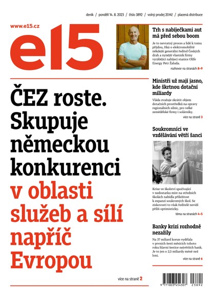 E-magazín E15 - 14.8.2023 - CZECH NEWS CENTER a. s.