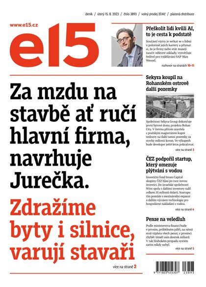 E-magazín E15 - 15.8.2023 - CZECH NEWS CENTER a. s.