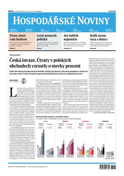 E-magazín HN 157 - 16.08.2023  - Economia, a.s.