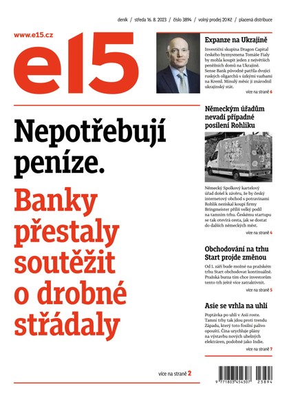 E-magazín E15 - 16.8.2023 - CZECH NEWS CENTER a. s.