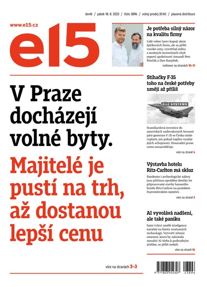 E-magazín E15 - 18.8.2023 - CZECH NEWS CENTER a. s.