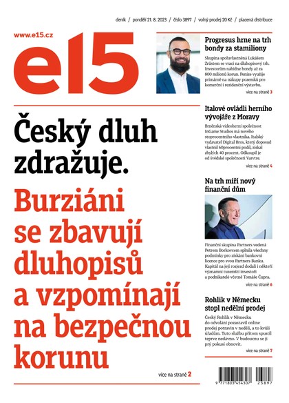 E-magazín E15 - 21.8.2023 - CZECH NEWS CENTER a. s.