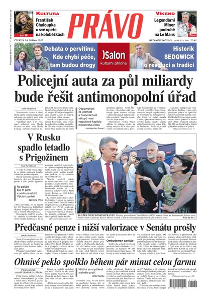 E-magazín Deník Právo - 24.8.2023 - Borgis, a.s.