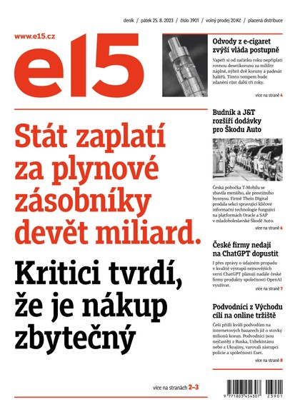 E-magazín E15 - 25.8.2023 - CZECH NEWS CENTER a. s.