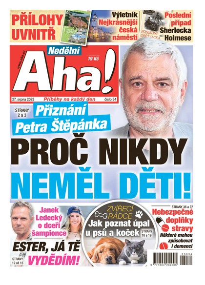 E-magazín Nedělní AHA! - 27.8.2023 - CZECH NEWS CENTER a. s.