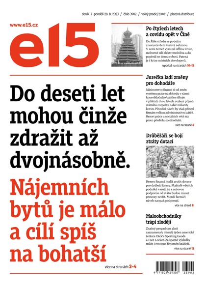 E-magazín E15 - 28.8.2023 - CZECH NEWS CENTER a. s.