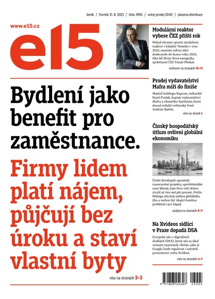 E-magazín E15 - 31.8.2023 - CZECH NEWS CENTER a. s.