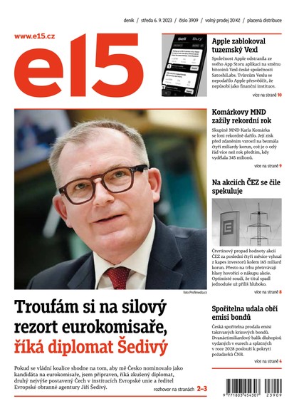 E-magazín E15 - 6.9.2023 - CZECH NEWS CENTER a. s.