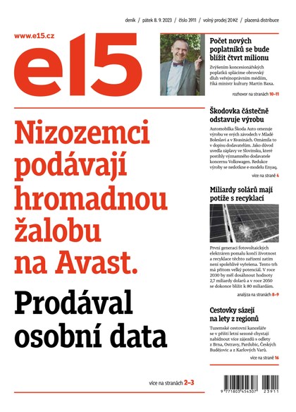 E-magazín E15 - 8.9.2023 - CZECH NEWS CENTER a. s.